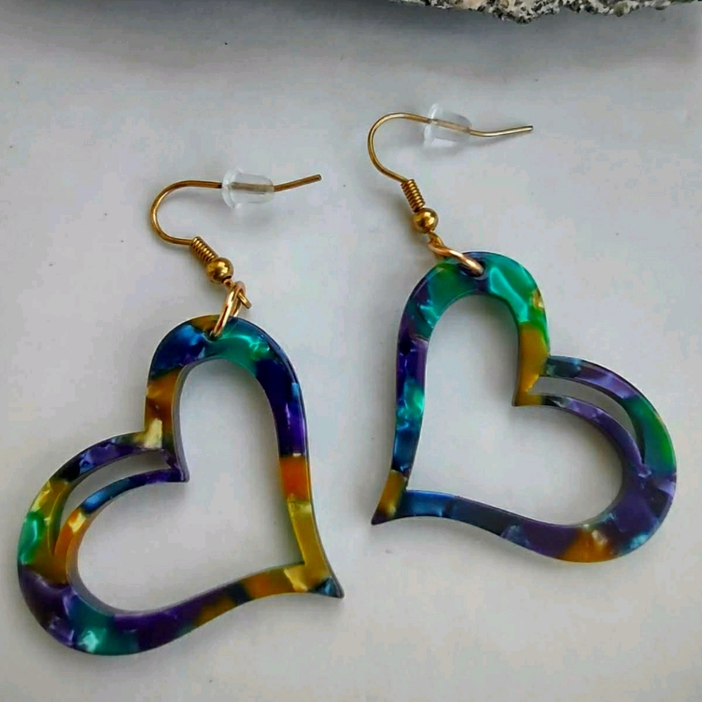 Crescent Moon Drop Earrings